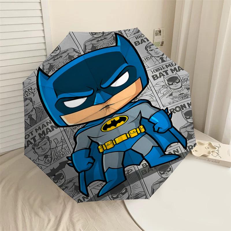 

1PC Warner Batman Iron Man Automatic Open/Close Umbrella with Windproof, 78-Rib Sturdy Canopy, Durable Ribs1295A
