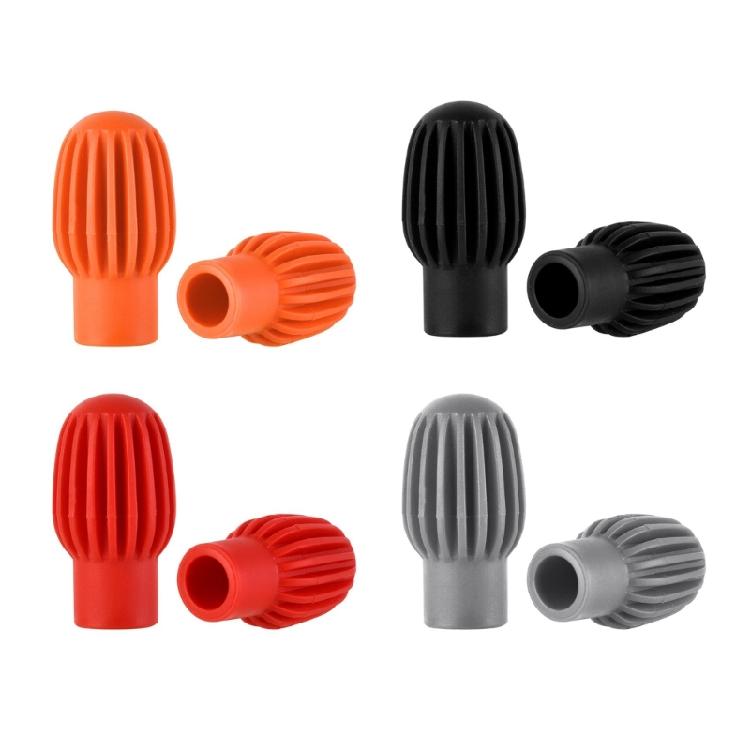 2x Drumstick Practice Tips Silicone Drum Mute Replacement Drum Stick Sleeve Caps