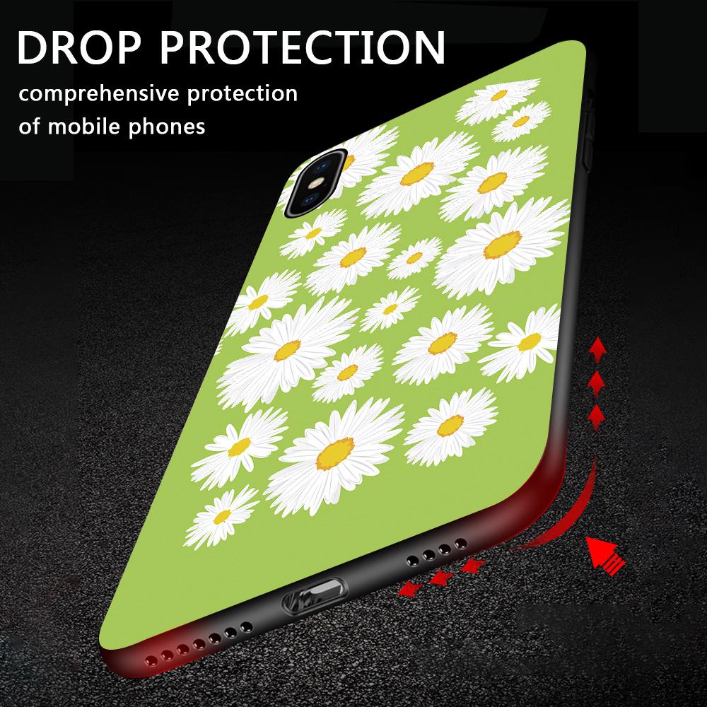 Modisches, elegantes Blumenblatt-Muster, weiche Silikon-TPU-Schutzhülle