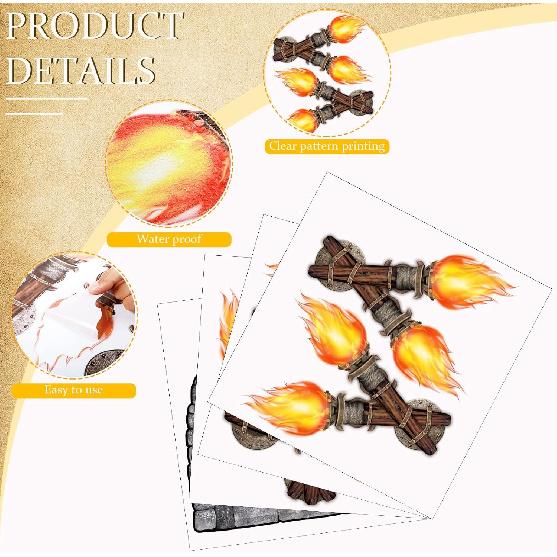 Zonon 11 Pcs Medieval Scene Setter Set Window Torch Props Plastic Brick Tablecloth Knight Themed Castle Decorations Medieval Party Decorations for