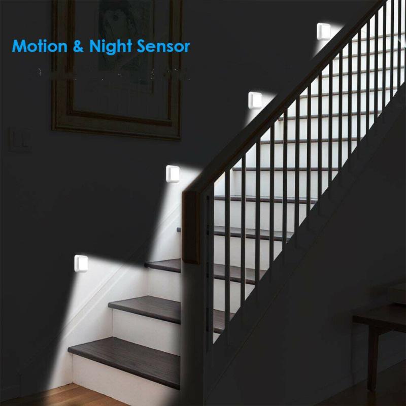 Led Cabinet Closet Stair Wall Lamp Built In Motion Sensor Night Light For Bathroom Kitchen Bedroom