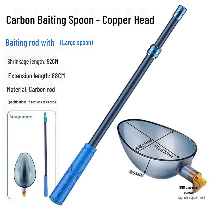 Long-Distance Casting Bait Spoon: Compact Feeder for Precise Wild & Rock Fishing