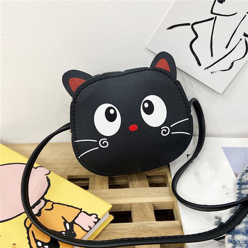 Nuova borsa a tracolla per bambini cartone animato Simpatico gatto Portamonete e borsette per bambini Moda Borsa a tracolla mini per bambina carina