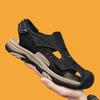Sandals Men's 2025 New Summer Baotou Casual Beach Shoes Hollow Breathable One Pedal Outdoor Sports Hole Shoes