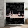 Anime Character Collage Waterproof Shower Curtain Heat Resistant Machine Washable Non-Transparent 180x180cm