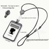 1/2 Stück ID-Zubehör mit Lanyard Ausweishalter Transparent Verstellbar Ausweishalter Tragbarer Kartenhalter