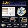 ORSA JEWELS Изумительные серьги из стерлингового серебра 925 пробы с муассанитом по всей поверхности для женщин, муассанит цвета D, свадебные украшения MOE25