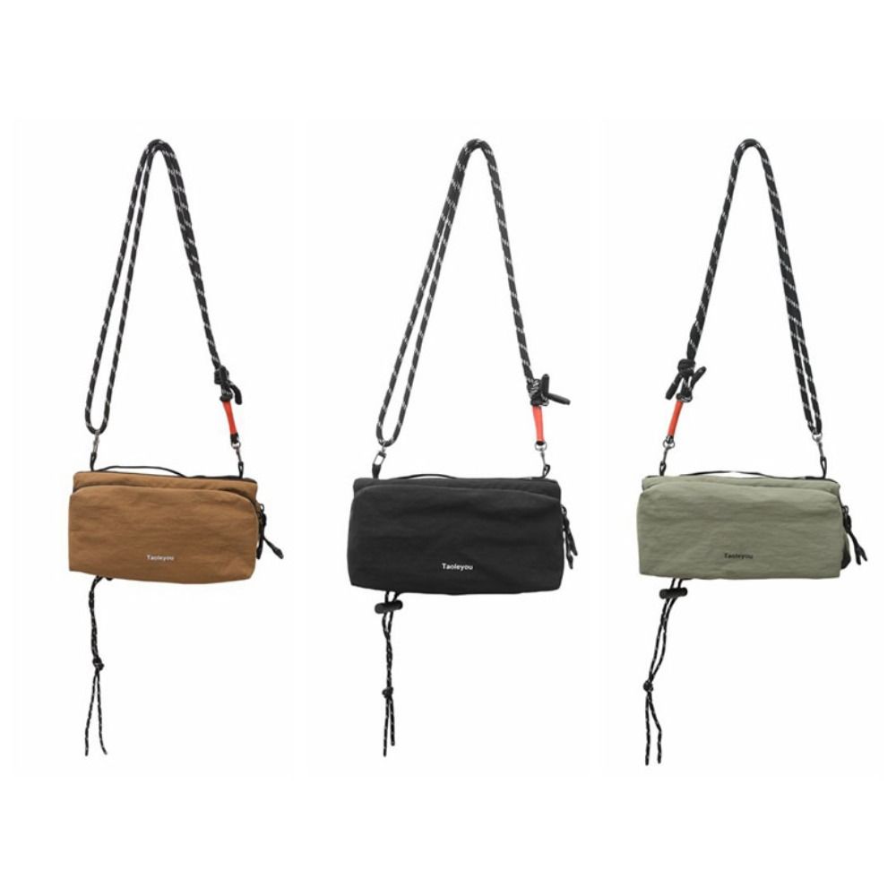 Korean Style Oxford Cloth Crossbody Bag Multi-layered Water Bottle Bag Single Shoulder Bag  Men