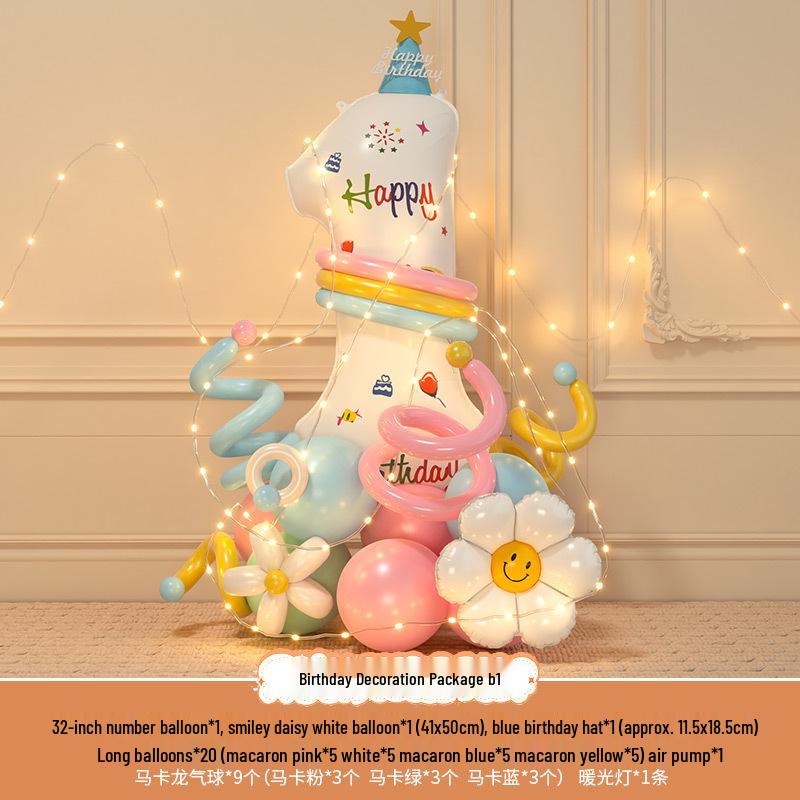 Accessori fotografici per il 3° compleanno del bambino: Palloncini e Decorazioni Numeriche