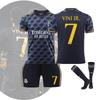 Season Real 2324 Madrid Number 7 Vini Jr Kid Adult Soccer Jersey Apparel Sports