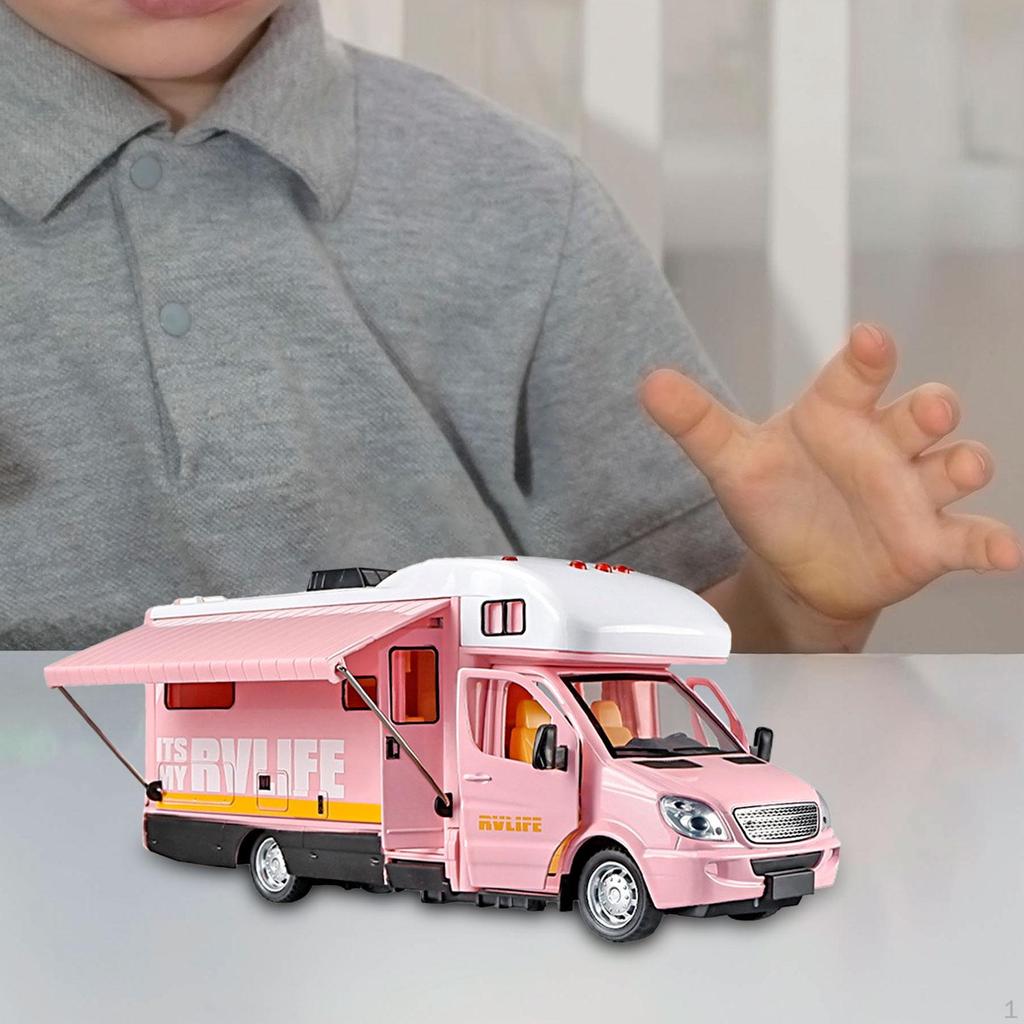 1/32 Alloy Motorhome Toy Diecast Metal Recreational Vehicle for Party