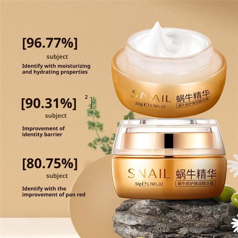 50g Snail Repair Cream, Lightweight Snail Mucin Facial Moisturizer for Soft, Smooth & Hydrated Skin