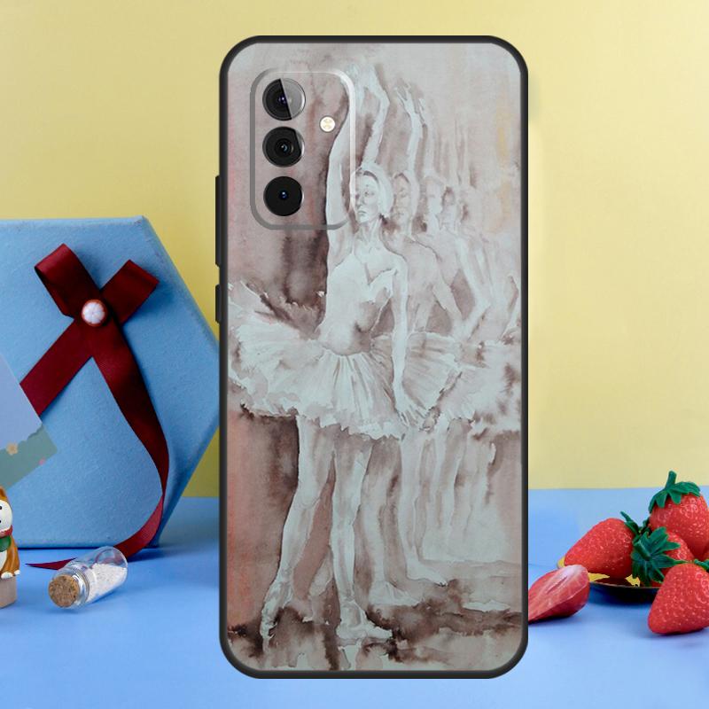 

Swan Dance Ballet Case For Samsung Galaxy A13 A33 A53 A16 A17 A54 A34 A14 A15 A35 A55 A52 A12 A32 A26 A36 A56 Samsung A54 5G
