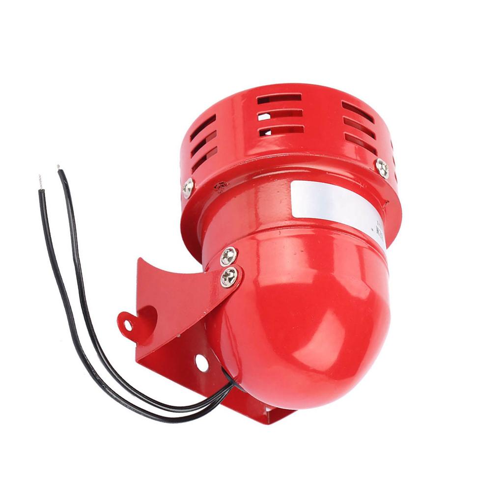 220V 110DB Red Mini Metal Motor Alarm Industrial Sound Electrical Guard Against Theft MS 190