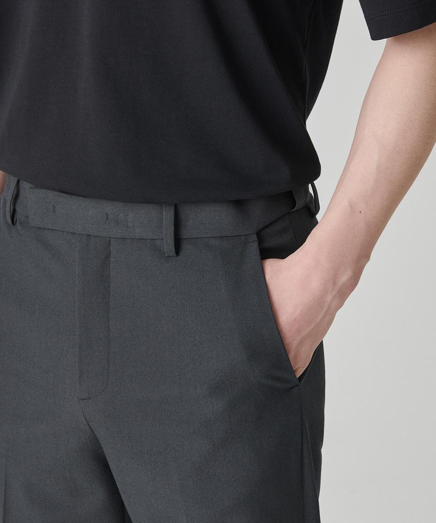 MUSINSA STANDARD Straight Hidden Banding Slacks [Gray]