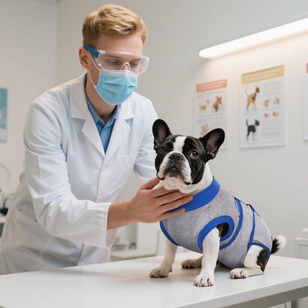 Abdominal Wounds Bandages Dog Recovery Suit Washable Dog Onesies Pet Recovery Shirt  Spay Neuter