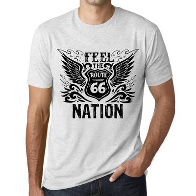 Men’s Vintage Tee Shirt Graphic T Shirt Feel The Nation Vintage White