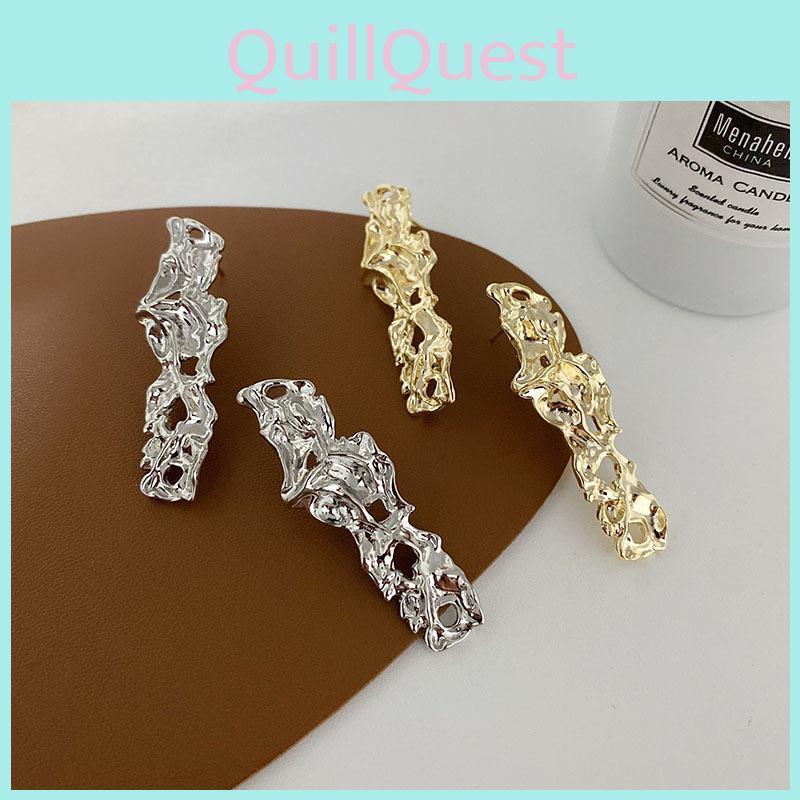 Irregular Stylish Geometric Ear Studs For Women Fashionable Earrings Alloy
