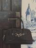 Genuine Leather Retro Cowhide Bowling Tote - Women's Fashionable Crossbody & Shoulder Bag