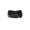 Black Buckle Logo Pattern Leather Belt Dbbe1e711bk