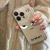 Questioning Expression phone case For IPhone 16 PRO 15 14 13 12 11 Promax 16E 7 8 X XR 8plus Personality Transparent Soft Shell