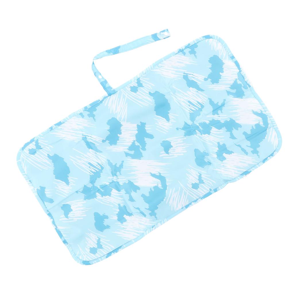 Diaper Changing Pad Waterproof Foldable Portable Nylon Baby Changing Mat for Home Car Outdoor Aqua