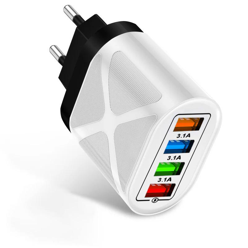 PD33W QC3.0 65W GaN Multi-port Fast Charging European Standard Charger with 9V/12V Support