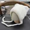 High quality Internet celebrity sweet cute cat ears plush rabbit fur hat women's autumn and winter outdoor cold knitted warm hat