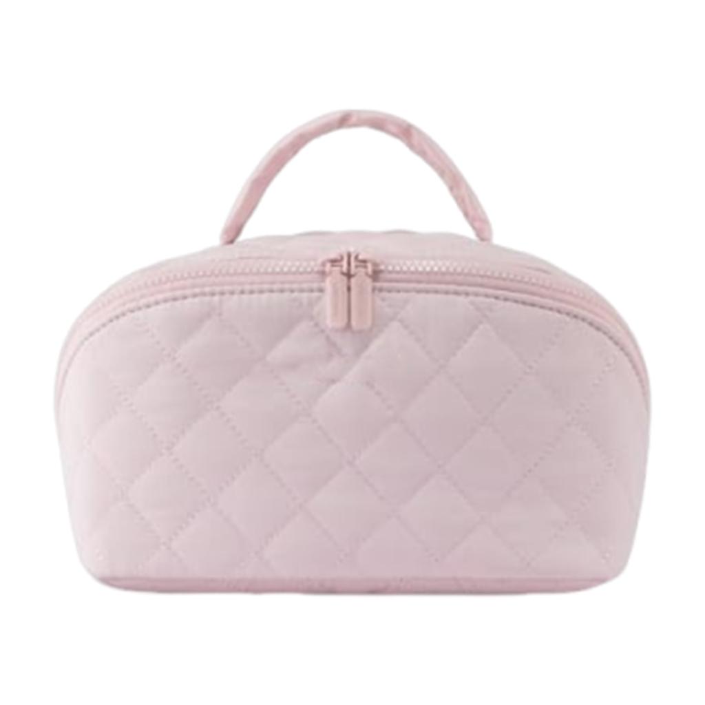 Cotton Cosmetic Organizer with 5 Dedicated Pockets Toiletry Organizer with Handle for Women Toiletries Accessories Brushes