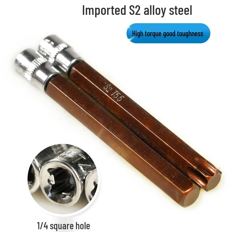 1/4 Hex Torx H3 Extension Rod Screwdriver Bit for Socket Wrench