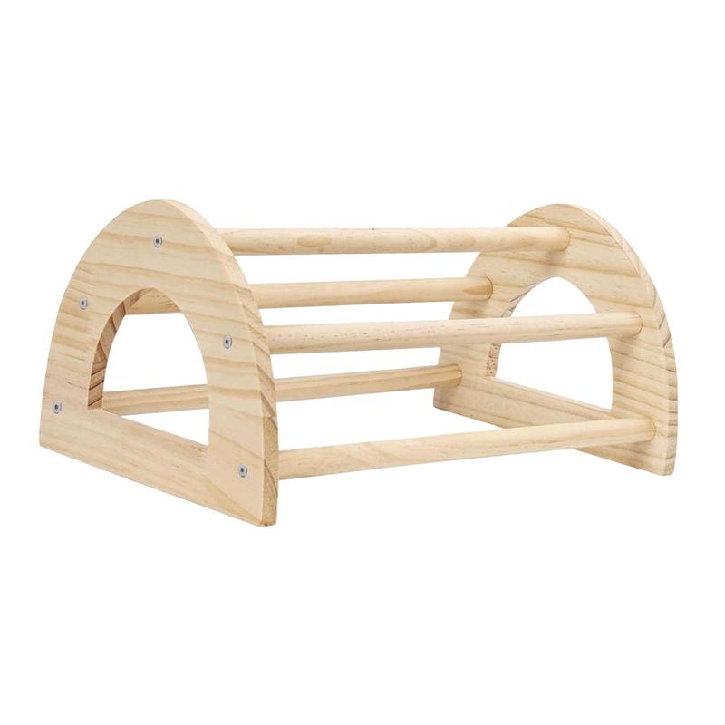 Parrot Perch Bird Stand Wooden Roosting Bar Chick Gym Chicken Toy for Poultry Rest Training