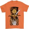 Steampunk Skull Mens T-Shirt 100% Cotton