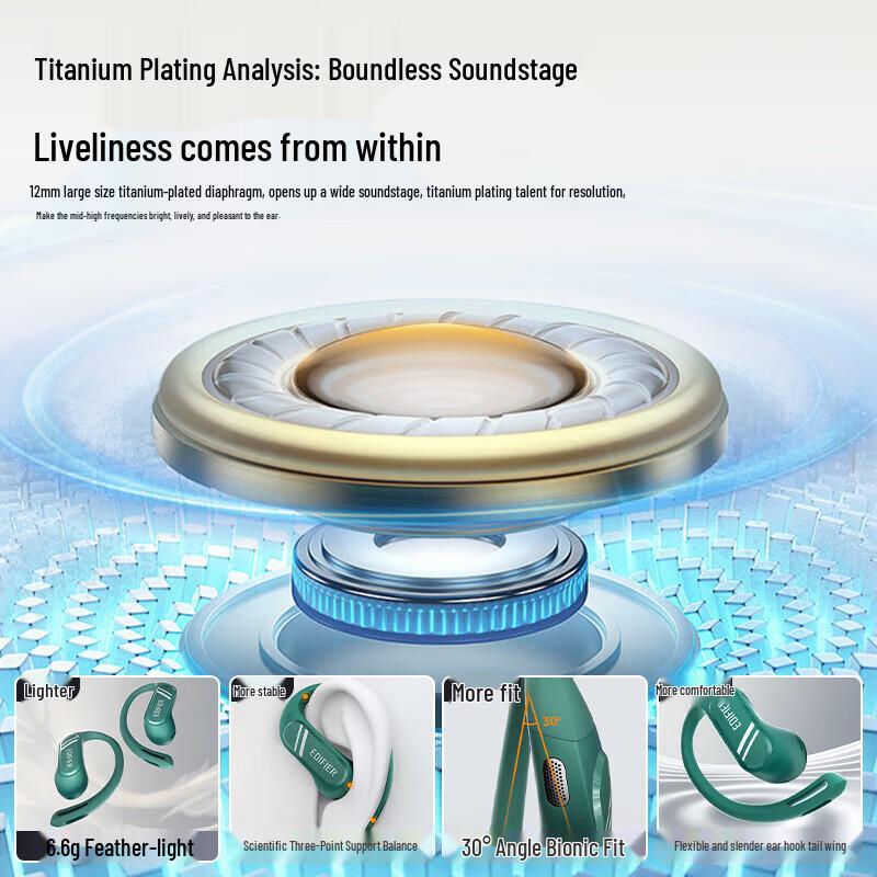 EDIFIER Comfo SE Open-Ear Bluetooth Ear-Hook Headphones