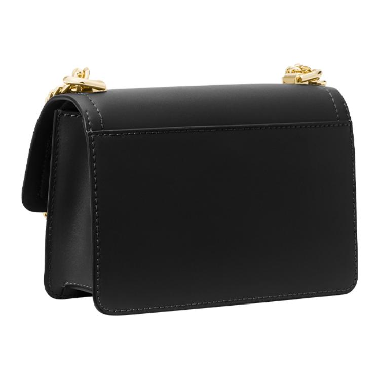 Michael Kors Heather Classic Solid Color Commuter Letter Logo Fashion Leather Small Square Chain Envelope Crossbody Shoulder Bag 32S2G7HC0L-001