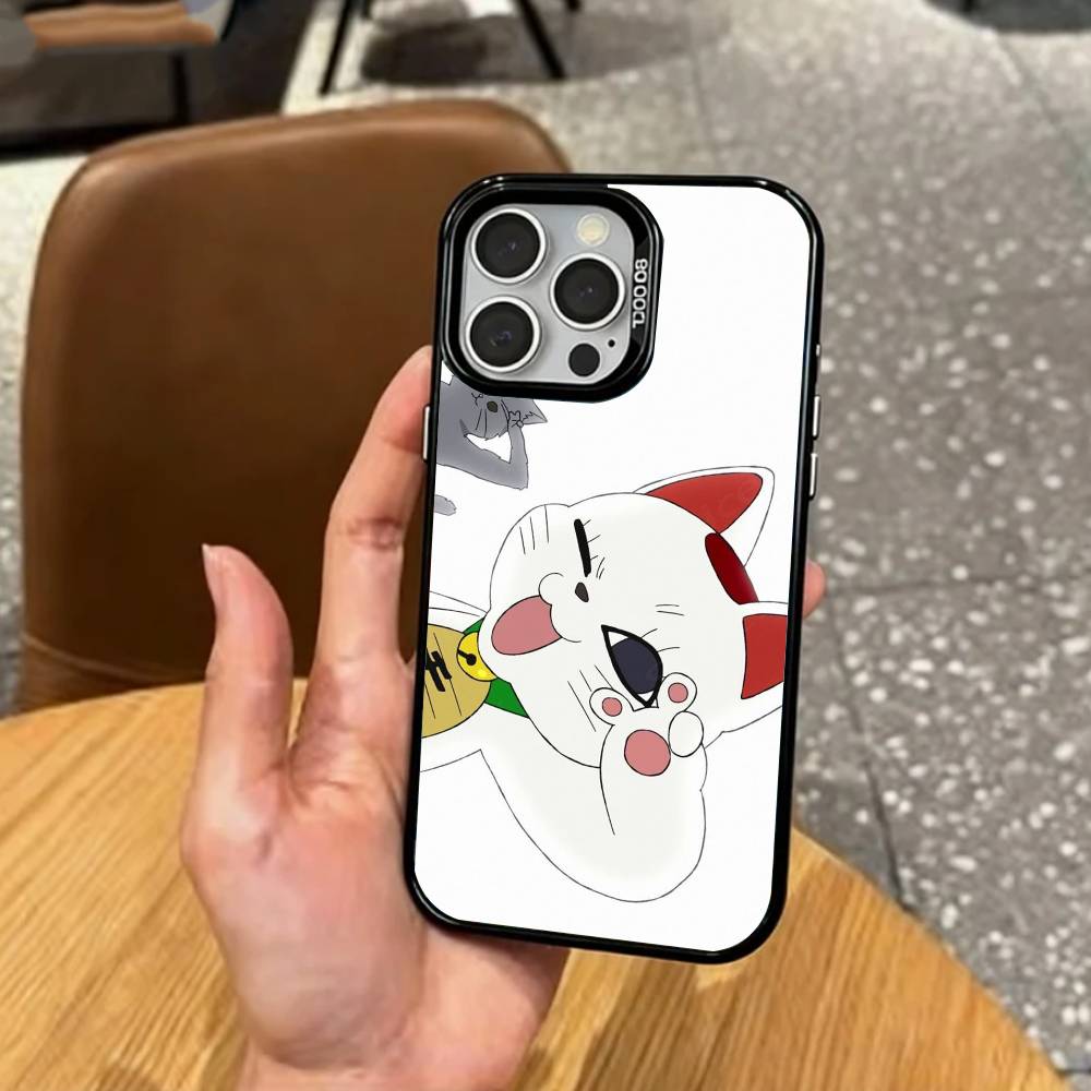 T-Turbo Cat G-Granny Funny Phone Case For iPhone17,16,15,14,13,12,11 Plus,Pro Max Colored Silver Plated Inside Cover