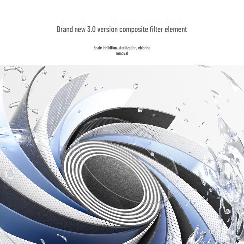 Compact Descaling & Chlorine Removal Tap Water Purifier for Kitchen Faucets