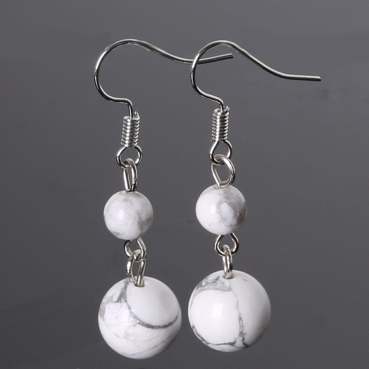 

Каменные бусины Агатовые серьги для женщин и девочек Ювелирные изделия Аксессуары