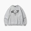 XNAZZY Helldog Graphic Oversized Sweatshirt [M/Gray] Xn23Srumt01Mg