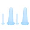 4pcs Cupping Set Massage Therapy Cups Convenient Practical Compact Lightweight Soft Flexible