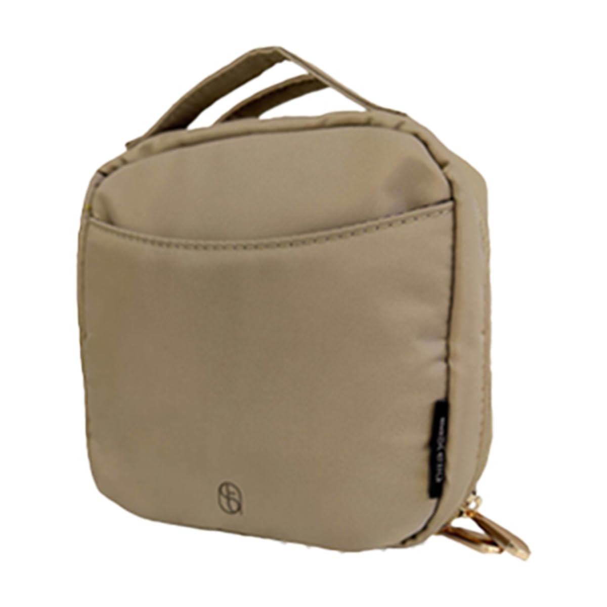 

Freestanding Makeup Pouch with Small and Large Holds Full and Features an Exterior Pocket for Travel Organizer, Antibacterial, Water-Repellent,