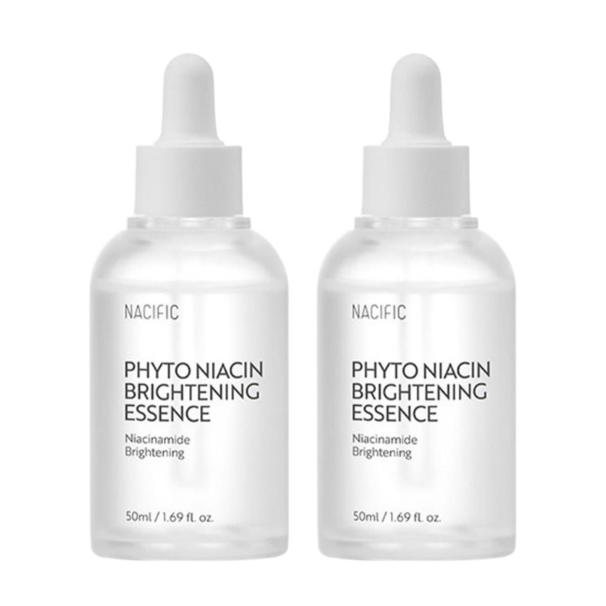 NACIFIC Phyto Niacin Whitening Essence 50ml Duo Set - Brightening & Hydrating Facial Serum