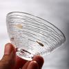 Japanischer hitzebeständiger Glas-Teetasse Kreativ Mini Gehämmert Goldrand Kung Fu Teeschale Teetassen Haushalt Wasserbecher