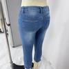 Women's Stretch Fashion Versatile Embroidered Edge Fade Pants