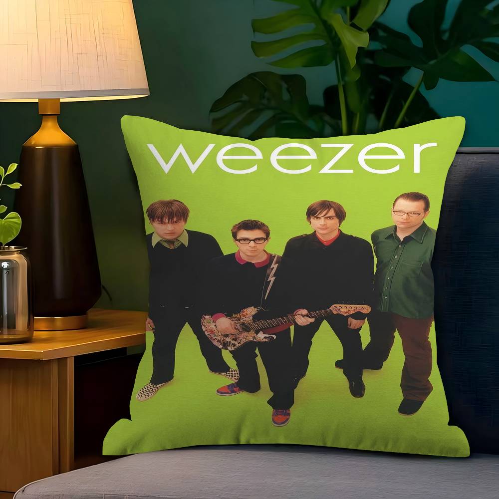 Weezer Music Band 4545cm Cushion Cover Pillow Cover Decor Pillowcase Home Pillowcase For Couch Pillow