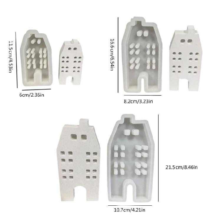House Resin Molds for DIY Craft Making Candle Fondant Decorations
