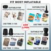Portable Electric Air Pump for Inflatables with 5 Nozzles for Outdoor Camping,Air Mattress Beds,Boats,Cushion,Couch,Pool Floats