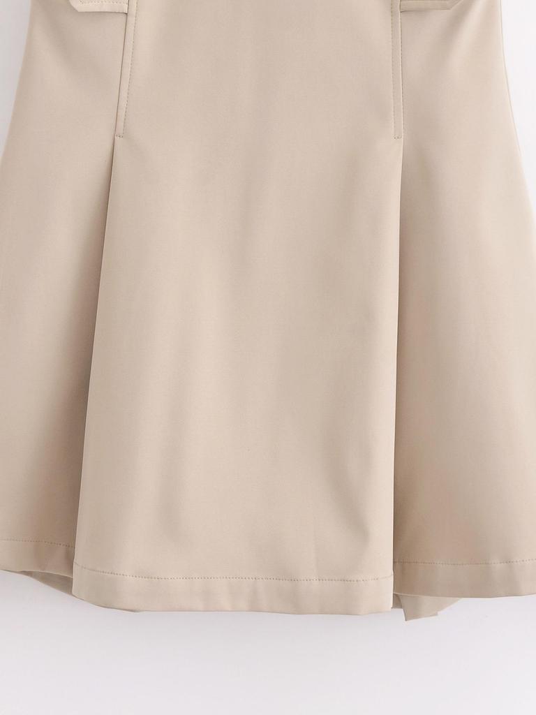 2025 Women's Spring European & American Slim Windbreaker Dress with Square Scarf