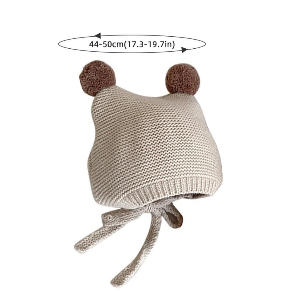 Korean Toddler Knitted Hat Winter Warm Infant Bonnet New Baby Ear Protection Hat