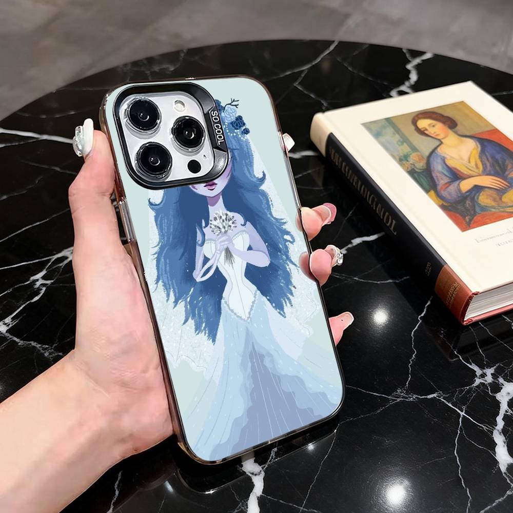 

Gothic Love Story Character Phone Case For iPhone 17,16,15,14,13,12,11 Plus,Pro Max,XS,Colorful Silver Phone case Funda Cover iPhone17PRO