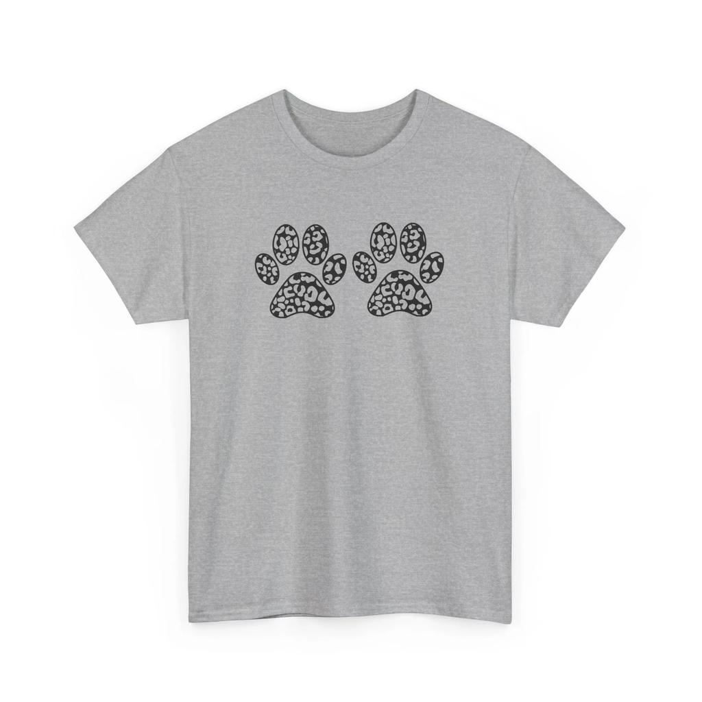 Dog Sleeve Black Leopard T-Shirt – Funny Dog Lover Paw Print Graphic Tee